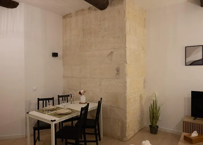 דירה L'Interlude Secrete - Suite Appartement T2, Cinema Prive Et Table De Massage בוקר