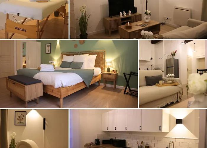 דירה L'Interlude Secrete - Suite Appartement T2, Cinema Prive Et Table De Massage *